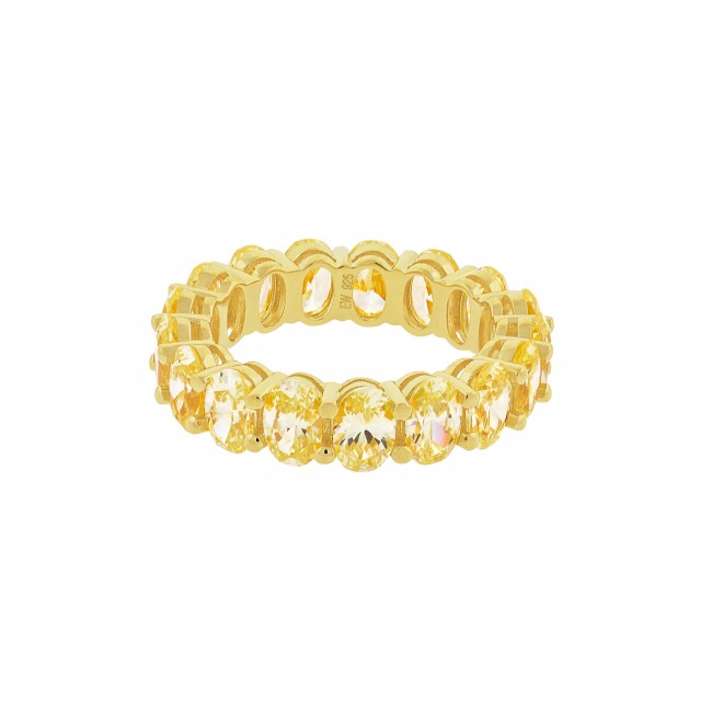 Yellow Oval Ring