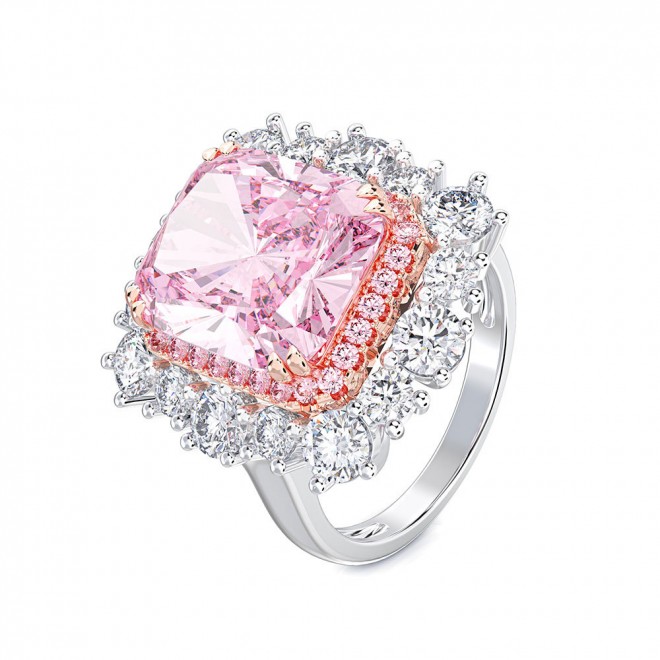Pink Square Ring